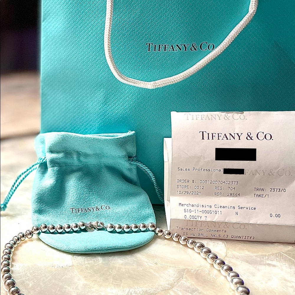 Authentic Tiffany & Co. Graduated Ball Necklace - Tiffany HardWare Collection!